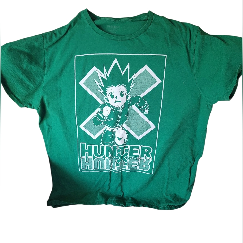 Hunter x Hunter Anime Green Short Sleeve Shirt
